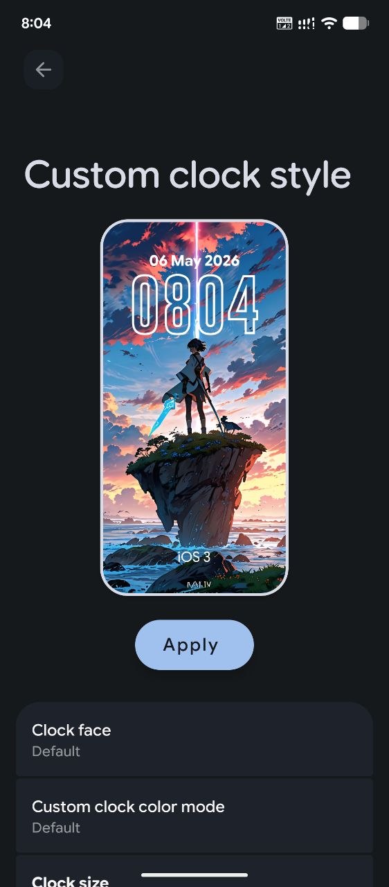Custom Clock Style